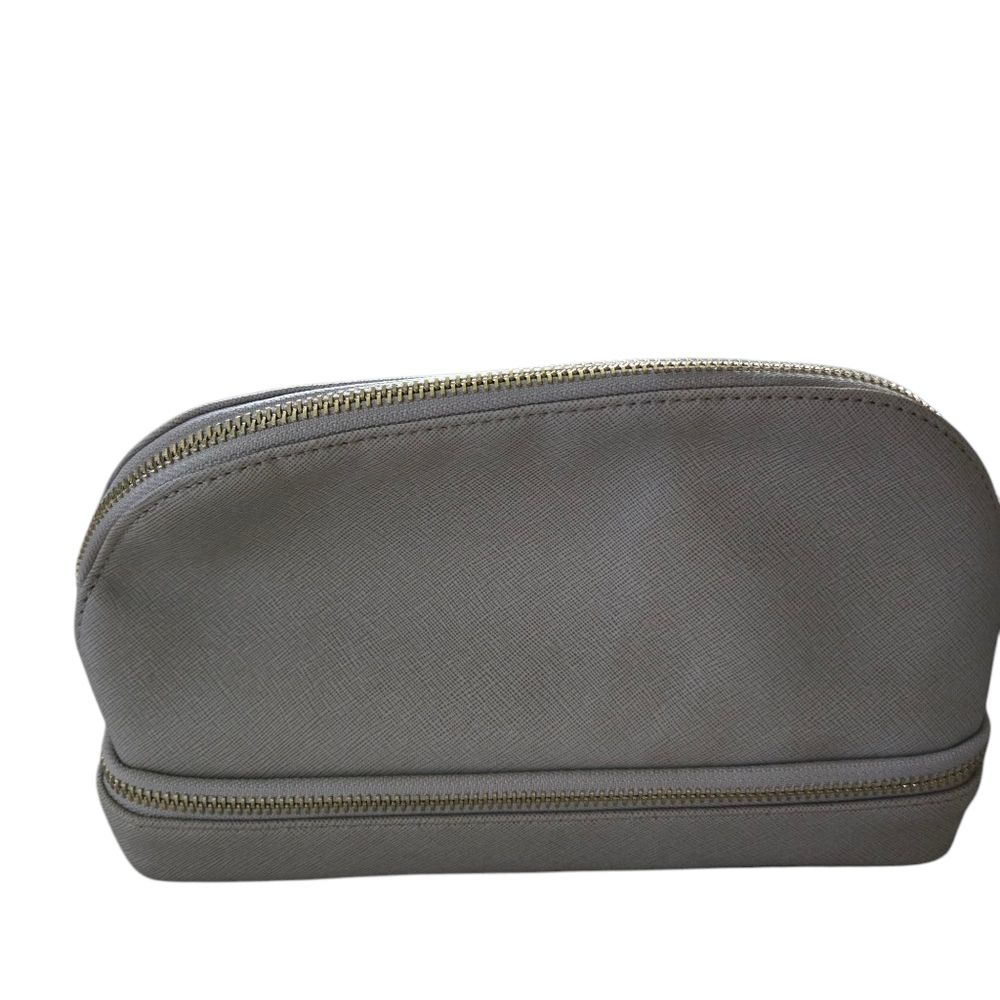 Stackers Makeup Travel Grey double compartment Case